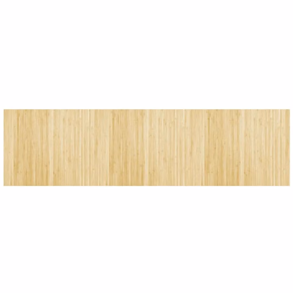 Berkfield Home Rectangular Bamboo Rug in Beige, W: 80 cm, L: 300 cm – 1
