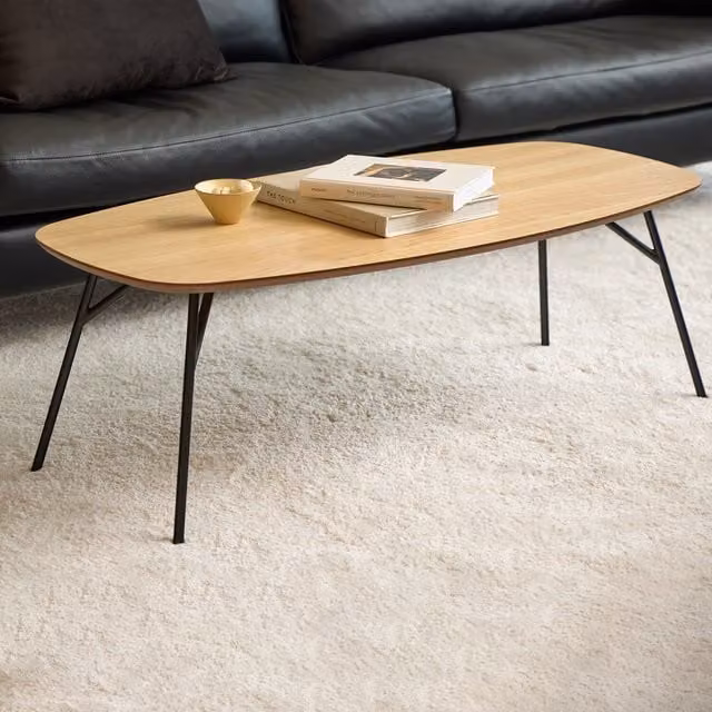 Furniture To Go Caracas Rectangular Coffee Table in Brown Oak Wood