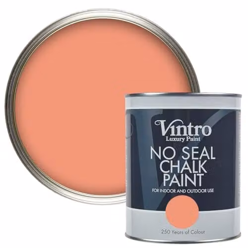Vintro No Seal Chalk Paint in Porto Terracotta, 1 Litre