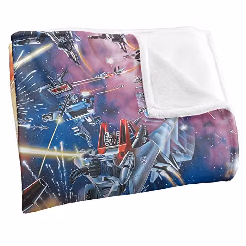 LOGOVISION Transformers Autobot Box Art Super Soft Fleece Throw Blanket, Multicolour, W/D/H: 152 x 127 cm – 2