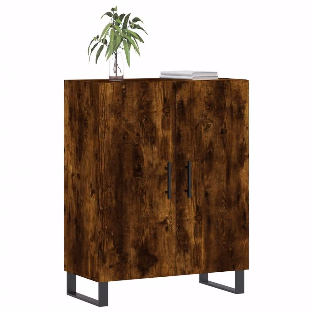 Berkfield Home Smoked Oak Sideboard in Brown, W/D/H: 69.5 x 34 x 90 cm – 3