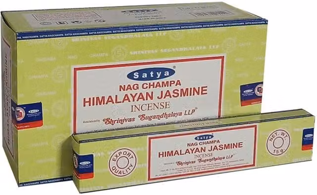 Satya Himalayan Jasmine Incense Sticks with Floral Oriental Scent, Multicolour