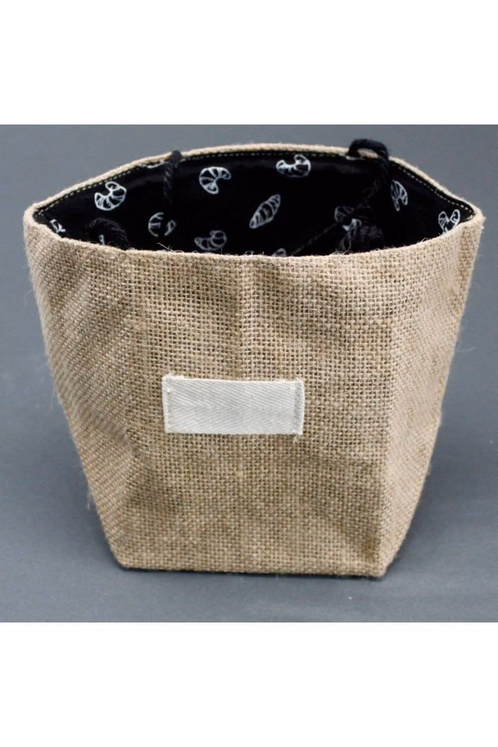 KDMD Large Natural Jute Gift Bag with Cotton Lining and Handles in Brown – 3