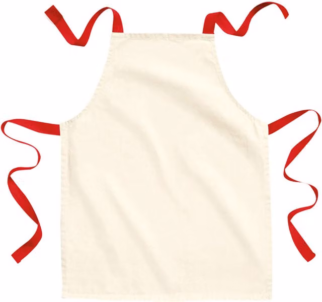Westford Mill White Cotton Full Apron for Children