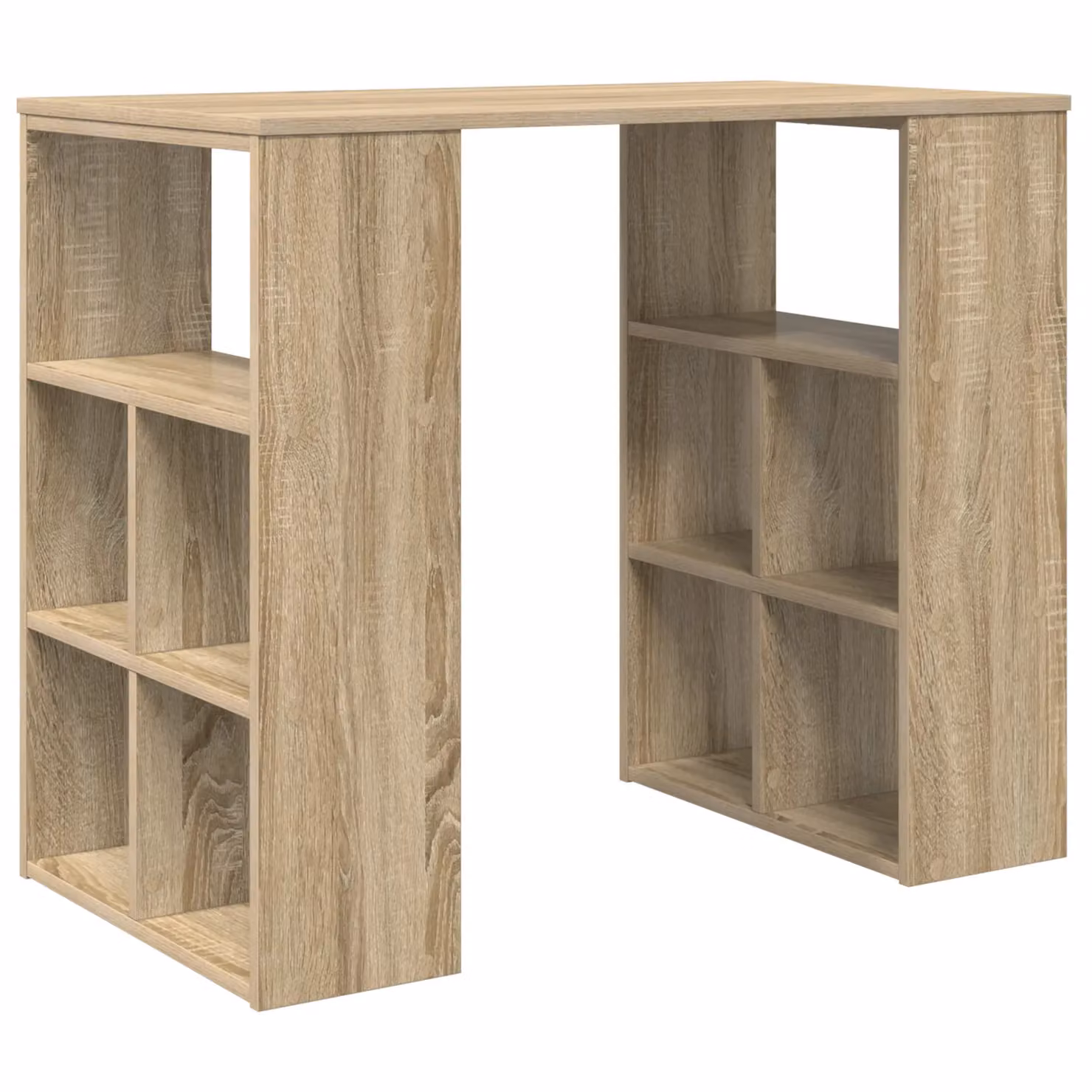 Berkfield Home Modern Corner Desk in Brown Sonoma Oak MDF – 2