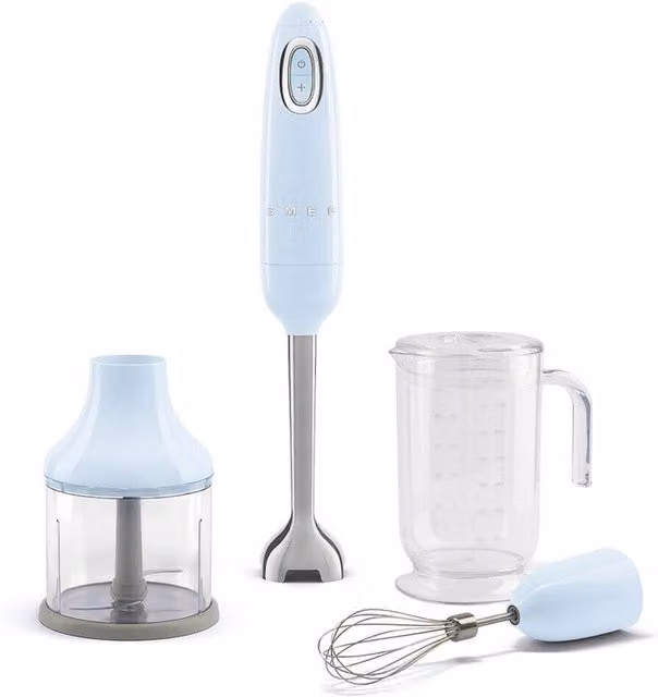 Smeg HBF03 3-in-1 Hand Blender with Accessories in Blue – 1