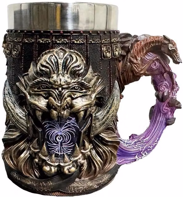 Nemesis Now Elden Ring Starscourge Radahn Tankard Mug, Purple, Black and Multicolour, Height: 15.5 cm