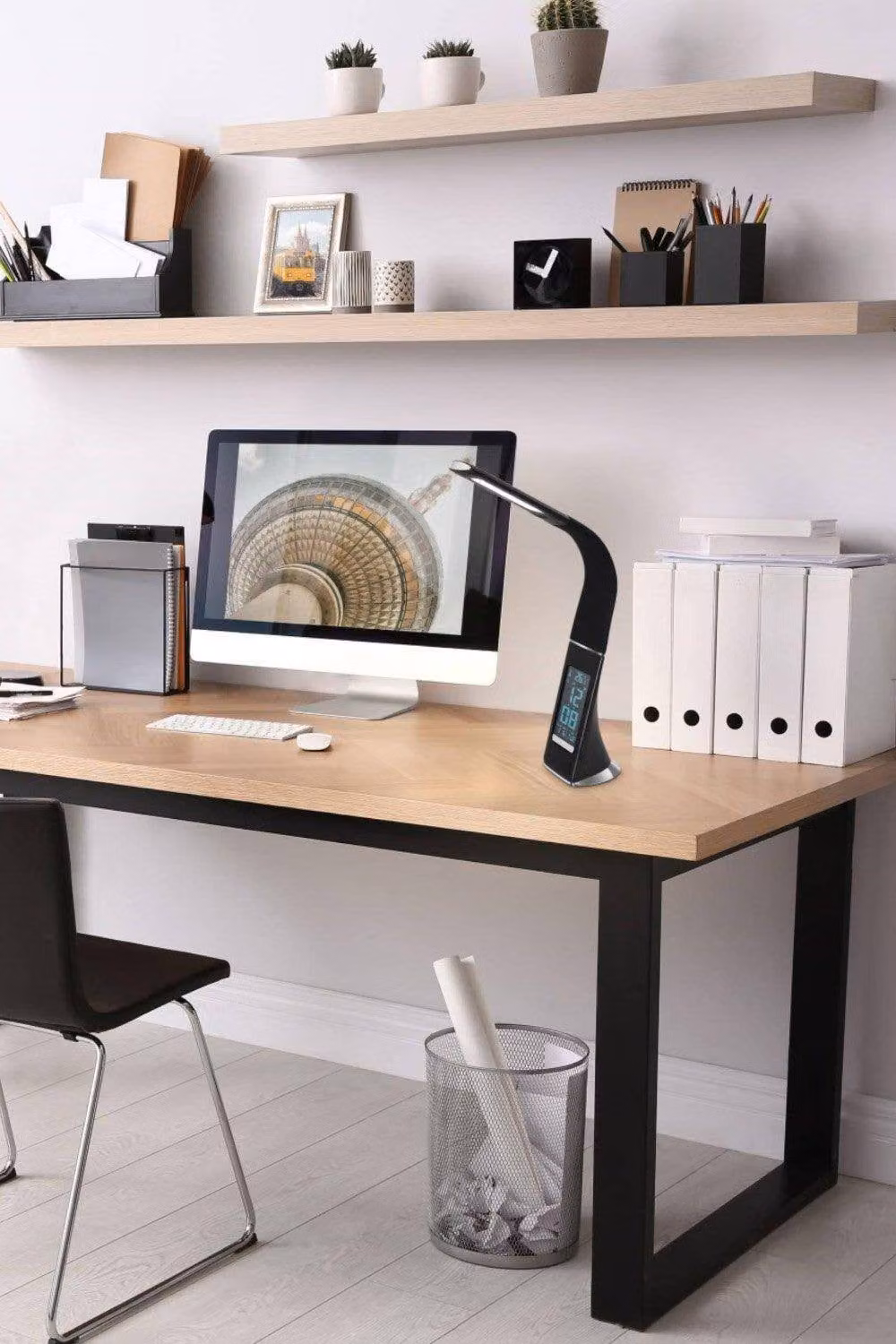 Eglo Cognoli Black Plastic Touch Desk Lamp with 3-Step Dimming – 2
