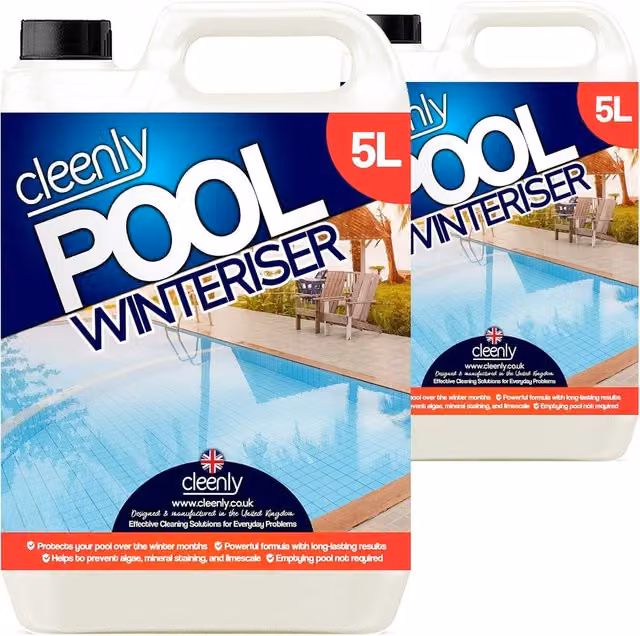 Cleenly Pool Winteriser Algae Prevention Liquid, 10kg, Clear