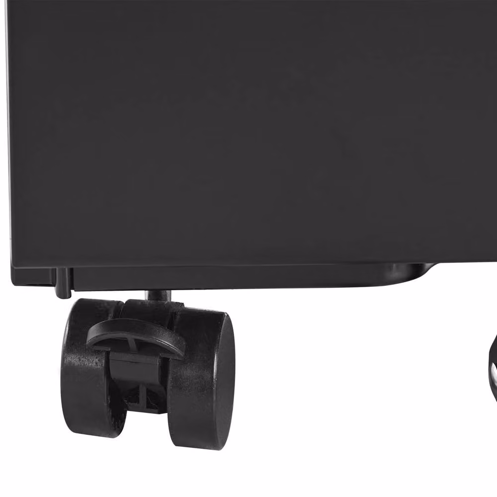 Wyld and Coco Premium Black Metal 3-Drawer Storage Cabinet with Key Lock and Castors – 8