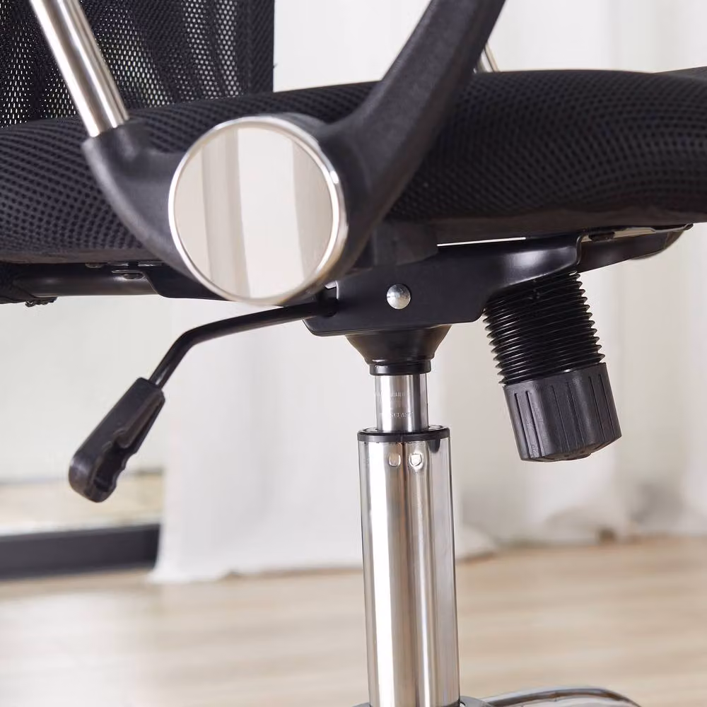 Rolipo Ergonomic Mesh Office Chair in Black with Adjustable Height, Tilt Function and Armrests – 6