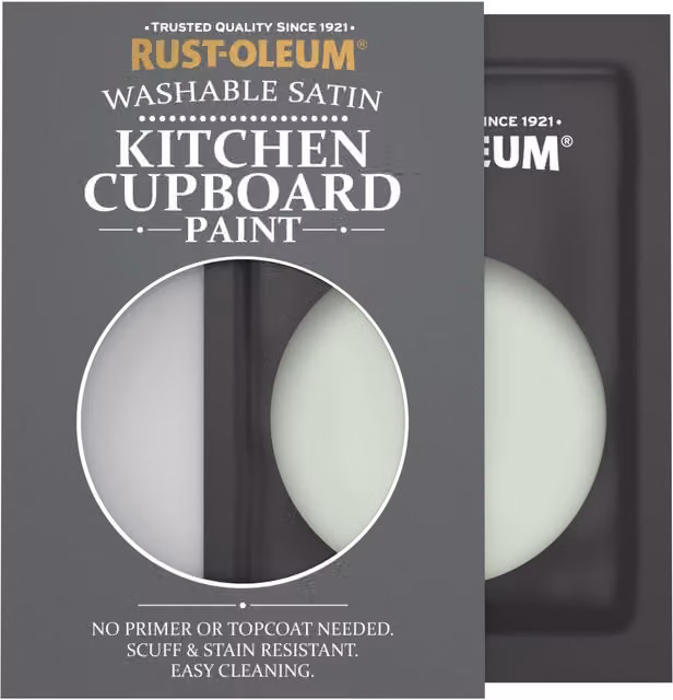 Rust-Oleum Kitchen Cupboard Satin Finish Tester Sachet, Laurel Green, 10ml