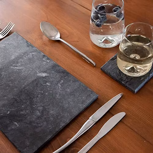 Argon Tableware Marble Rectangle Chopping Board, Black, W: 30.0 cm, D: 20.0 cm, H: 1.5 cm – 5