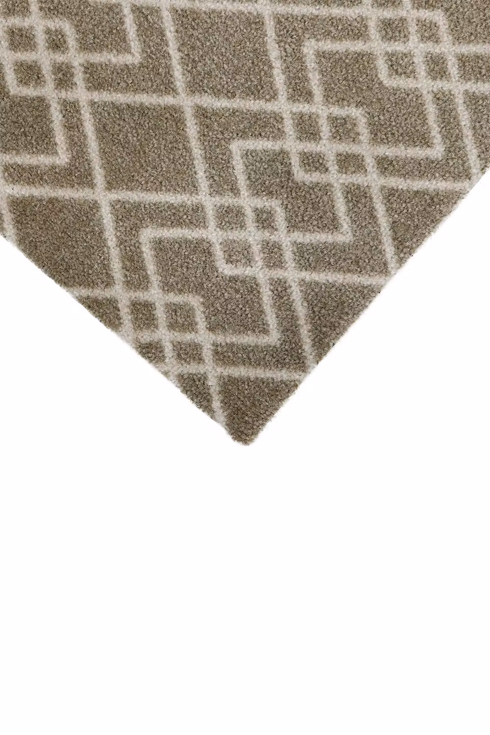 JVL Mega Machine Washable Runner Doormat, Beige and Brown Diamond Trellis, W: 57 cm, L: 150 cm – 2