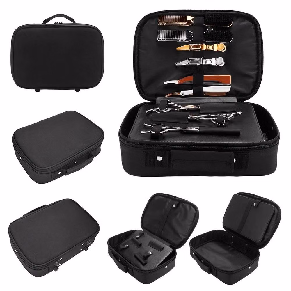 NESTLUNE Barber Tools Storage Bag for Clippers, Combs and Scissors, Black – 4