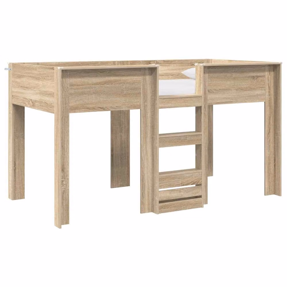 Berkfield Home Bunk Bed for Kids in Sonoma Oak Brown, W/D/H: 80 x 200 cm – 2