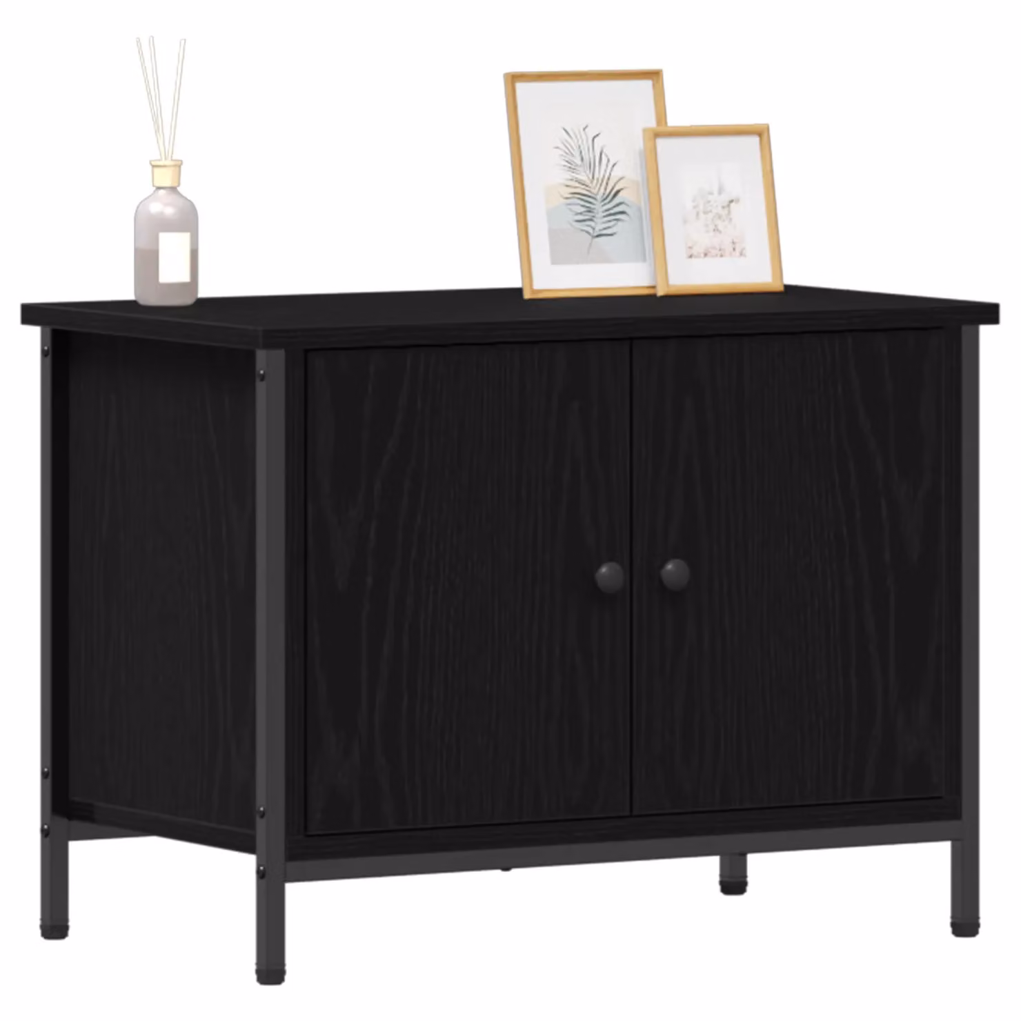 Berkfield Home Black Oak TV Stand, W/D/H: 60 x 35 x 45 cm – 3