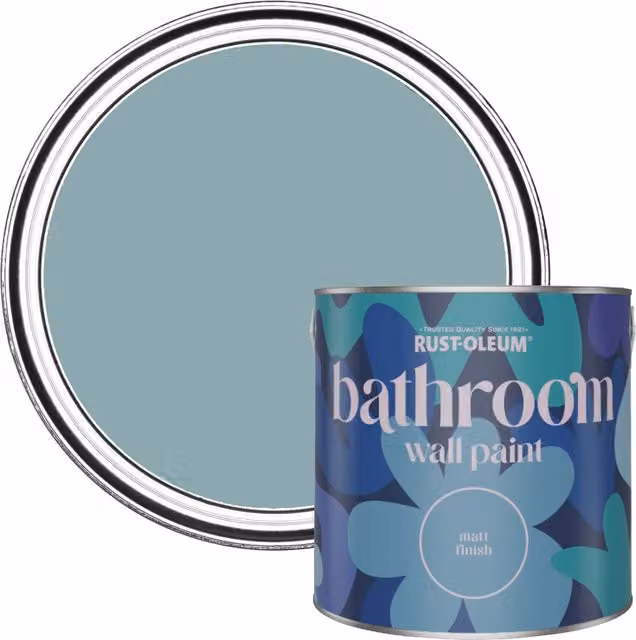 Rust-Oleum Little Cyclades Blue Water-Resistant Bathroom Wall and Ceiling Paint, 2.5 l – 1
