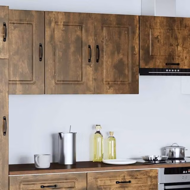 Berkfield Home Kalmar Wall Mounted Kitchen Cabinet in Smoked Oak Brown