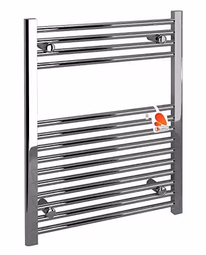Kudox Silver Wall Mounted Towel Rail W: 60 cm, H: 75 cm – 1