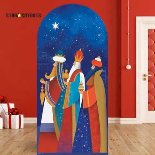 Star Cutouts SC4199 Three Kings With Gifts Multicolour Cardboard Cutout Christmas Decoration – 2