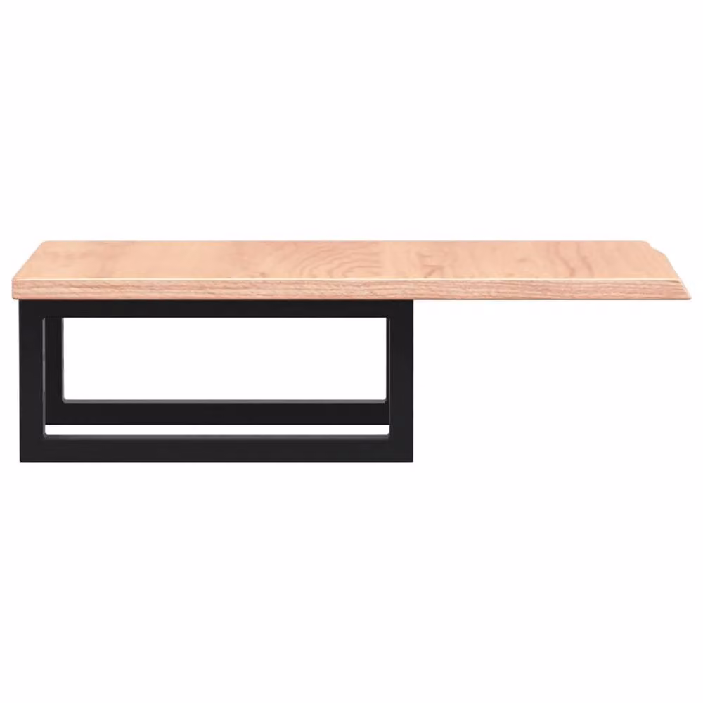 Berkfield Home Wall Mounted Basin Shelf in Light Brown Oak and Steel – 2