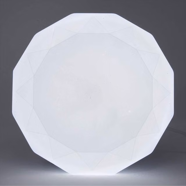 ExtraStar 18W LED Integrated Flush Ceiling Light, Cool White, Diameter: 33 cm, White