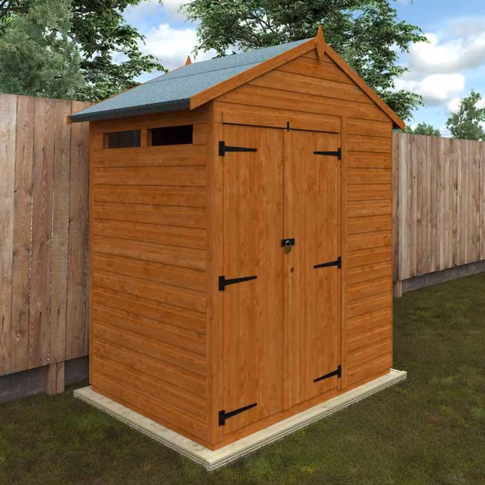 Buttercup Farm Flex Apex Security Double Door Chicken Coop in Burnt Orange, L123.8 x W175 x H233.2 cm – 2
