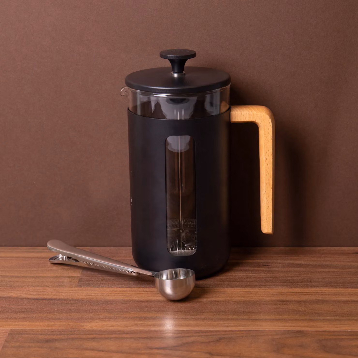 La Cafetiere Pisa 8-Cup Black Cafetiere and Coffee Measuring Spoon Set – 2