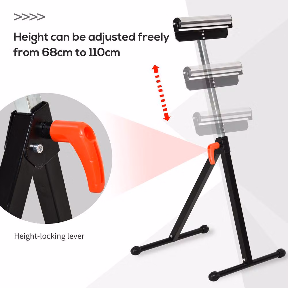 STILVORA Adjustable Folding Support Stand in Black – 6