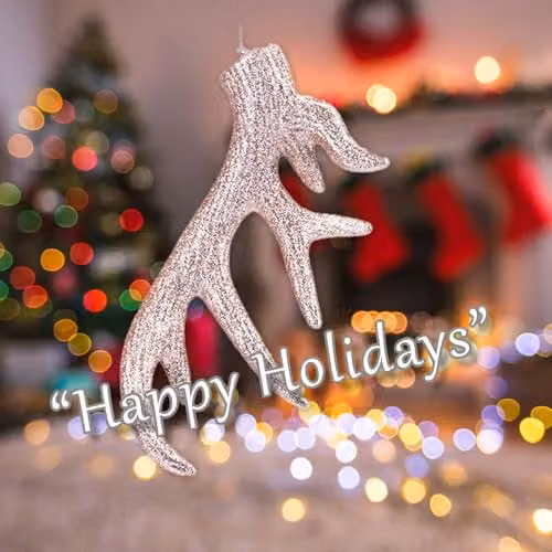VFM e-Store Hanging Stag Antler Christmas Tree Ornament, Gold, H x W x D: 17 x 7 x 2.5 cm – 4