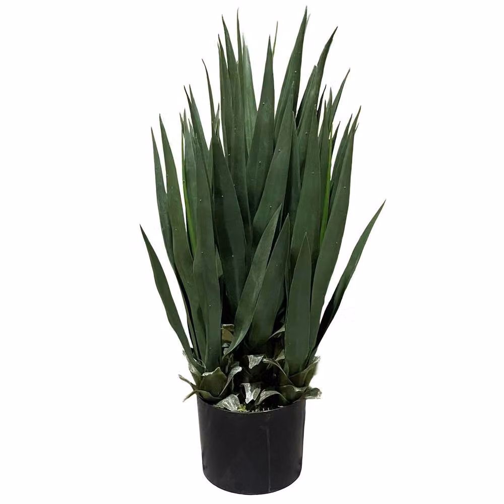Leaf Premium Artificial Yucca Tree in Green, Height: 70 cm – 3