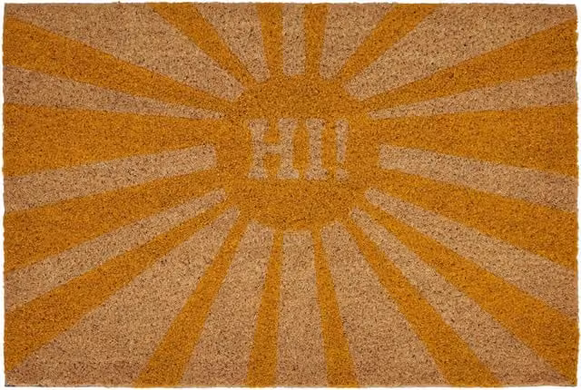 Maison by Premier Filta Hi Doormat in Brown with Coir and Non-Slip Rubber Base