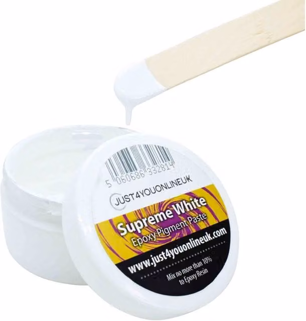 Just4youonlineUK Resin Pigment Paste in Supreme White, 50g