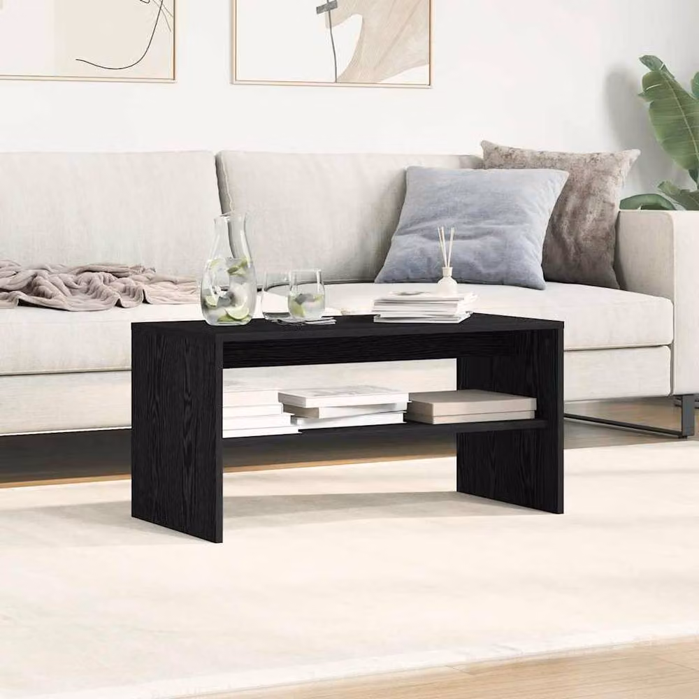 Berkfield Home Modern Black Oak TV Cabinet, W/D/H: 80 x 40 x 40 cm – 4