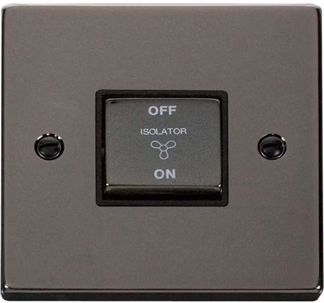SE HOME Black 1 Gang Surface Mount Switch Plate