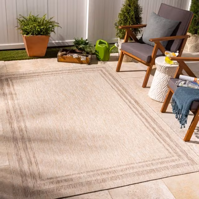 Livabliss Tuareg-Cottage Beige Ivory Jute-Look Indoor and Outdoor Rug, W: 160 cm, D: 215 cm