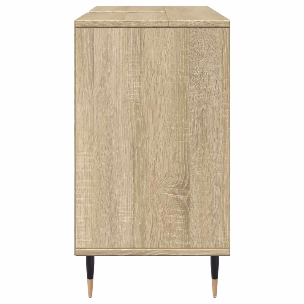 Berkfield Home Sonoma Oak Bathroom Cabinet, Brown, W/D/H: 80 x 33 x 60 cm – 3