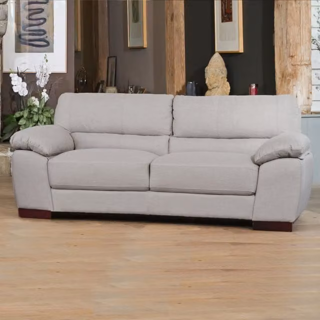 Artemis Home Westbrook 3 Seat Upholstered Fabric Sofa in Grey