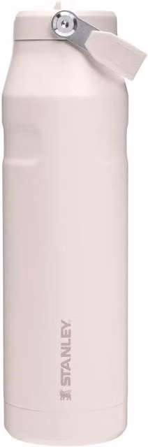 Stanley IceFlow Flip Straw Vacuum Insulated Stainless Steel Water Bottle, Pink, 1.06 l