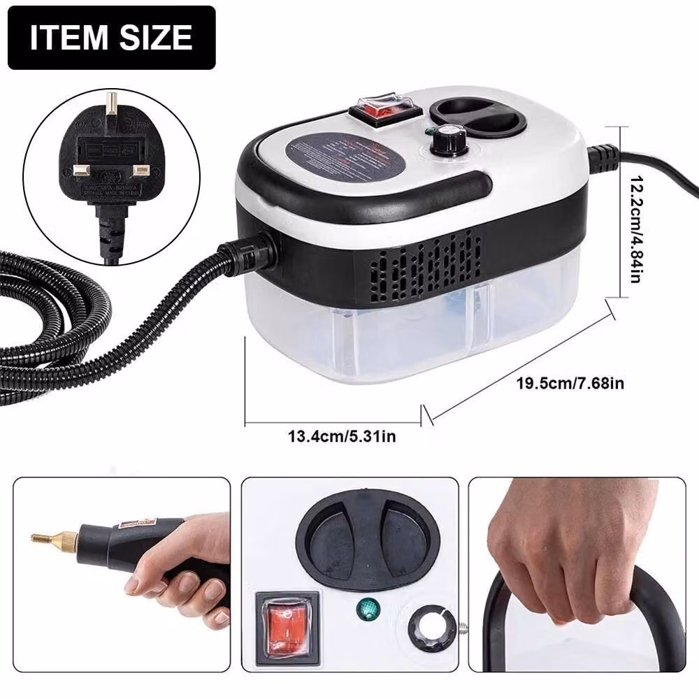 YnysTec Portable Handheld Steam Cleaner 2500W in White – 8