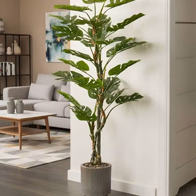 Wyld and Coco 155 cm Potted Artificial Monstera Realistic Green Faux Plant