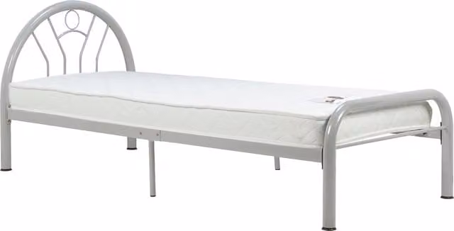 Birlea Solo Metal Bed in Grey