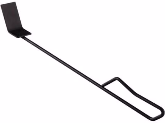 Texas Club Steel Fireplace and Grill Ash Removal Cleaning Tool, Black