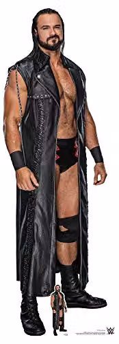 Star Cutouts WWE Drew McIntyre Ultimate Edition Lifesize Cardboard Cutout with Mini for Wrestling Party Decoration and Collector Display, Height: 194 cm
