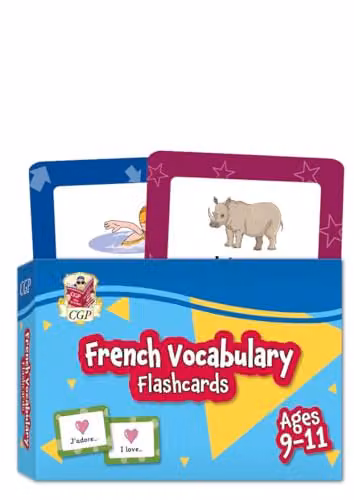 CGP French Vocabulary Flashcards for Ages 9-11 with Online Audio – 1