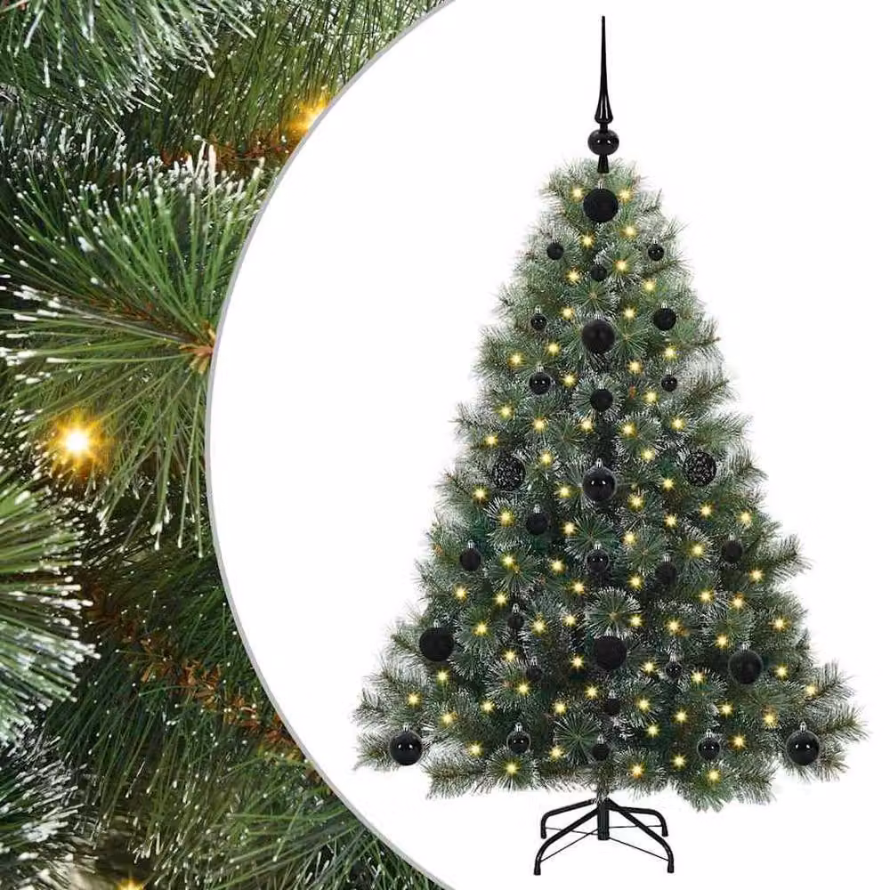 Berkfield Home Artificial Green Christmas Tree with 150 Warm White LEDs, Height: 120 cm – 2