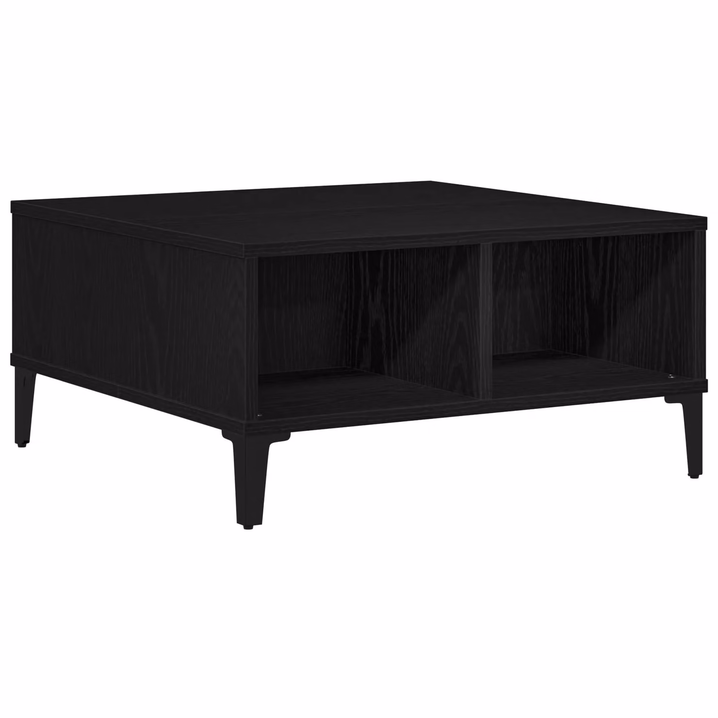 Berkfield Home Black Oak Coffee Table, W/D/H: 60 x 60 x 30 cm – 2