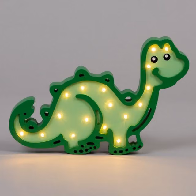 Litecraft Glow Dinosaur Table Lamp in Green