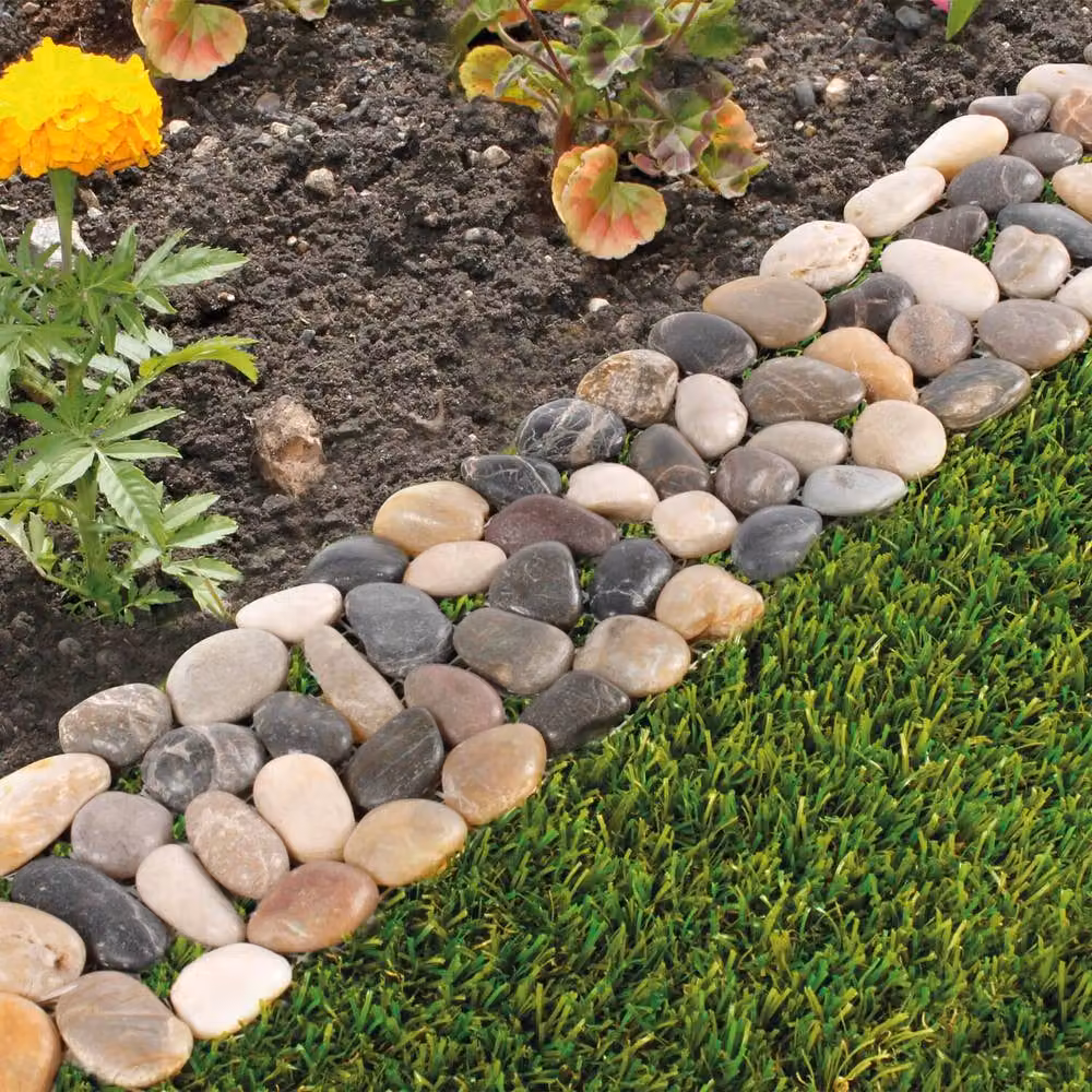 Gainsborough Stone Grey Decorative Garden Edging with Real Pebble Panels – 3